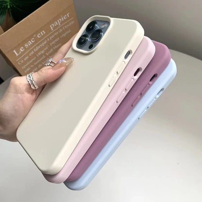 Liquid Silicone Phone Case | Full Coverage Protective Cover for iPhone 7 to 16 Series