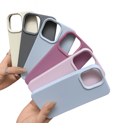 Liquid Silicone Phone Case | Full Coverage Protective Cover for iPhone 7 to 16 Series
