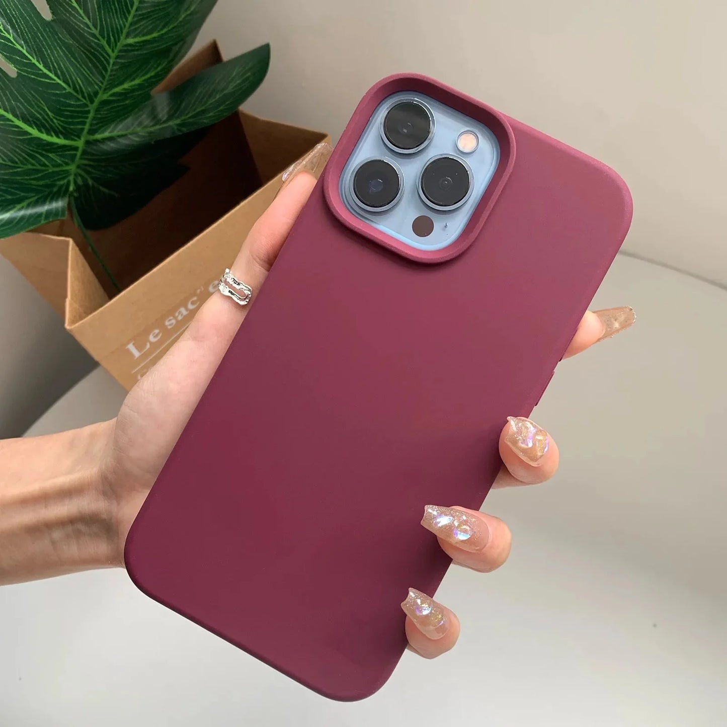 Liquid Silicone Phone Case | Full Coverage Protective Cover for iPhone 7 to 16 Series